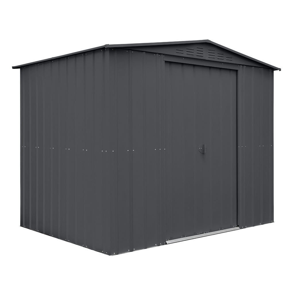 Gable Roof Shed, 8 X 6 Ft, Double Sliding Doors, Woodland Grey