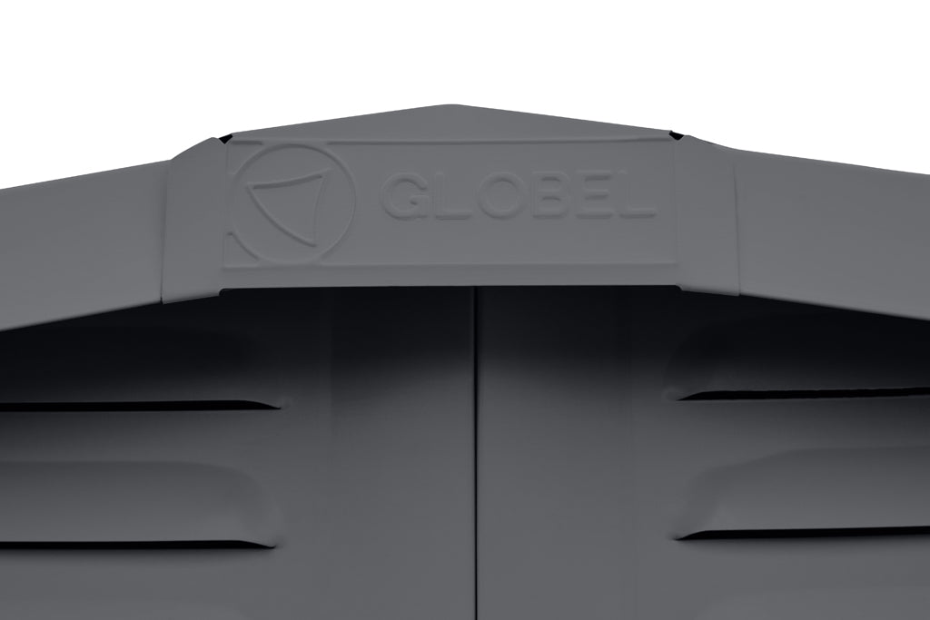 Gable Roof Shed, 8 X 5 Ft, Double Sliding Doors, Woodland Grey