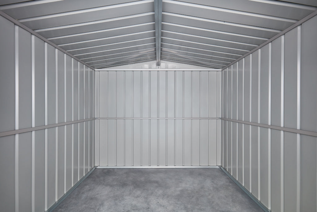 Gable Roof Shed, 8 X 6 Ft, Double Sliding Doors, Woodland Grey